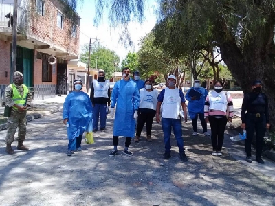 Acompa&ntilde;amiento social en los rastrillajes sanitarios de Capital