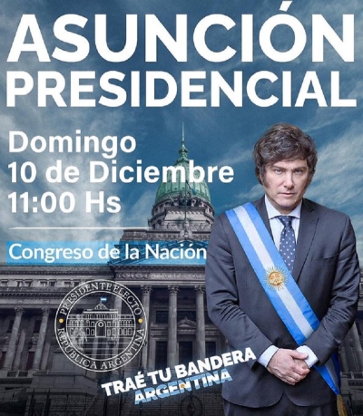 Javier Milei tendr&aacute; una asunci&oacute;n con peculiaridades, pero tambi&eacute;n con antiguas tradiciones