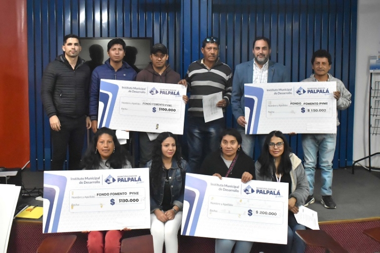 $1.300.000 entreg&oacute; el municipio palpale&ntilde;o a los emprendedores locales para seguir fortaleci&eacute;ndolos