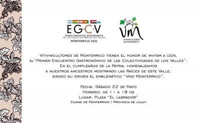 Primer Encuentro Gastron&oacute;mico de Colectividades de los Valles