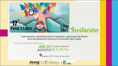 Feria del Libro de Jujuy. Convocatoria a escritores de la provincia