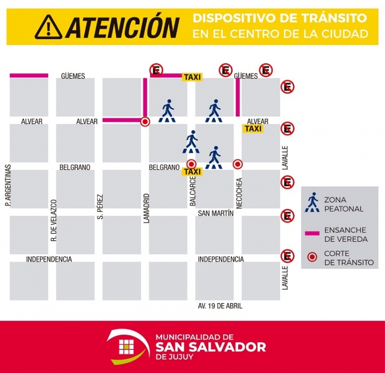 Dispositivo en el centro de la ciudad