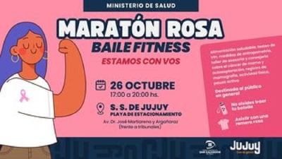 Marat&oacute;n Rosa de baile fitness por el Mes de Sensibilizaci&oacute;n frente al c&aacute;ncer de mama