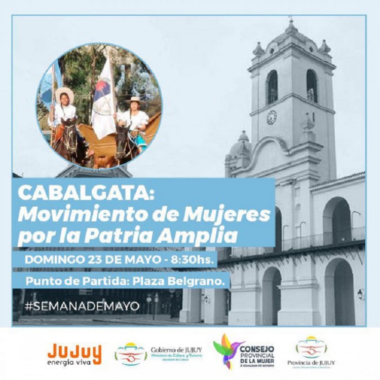 Cabalgata "Movimiento de Mujeres por la Patria Amplia"