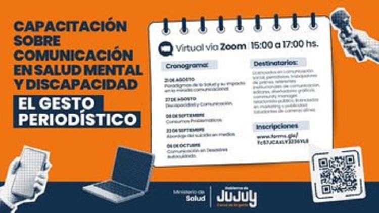 Invitan a la capacitaci&oacute;n sobre Comunicaci&oacute;n en Salud Mental y Discapacidad