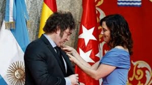 Javier Milei recibir&aacute; este jueves a Isabel D&iacute;az Ayuso en la Casa Rosada