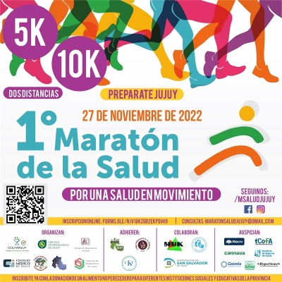 La Primera Marat&oacute;n de la Salud Jujuy 2022 se puso en marcha con muchas expectativas