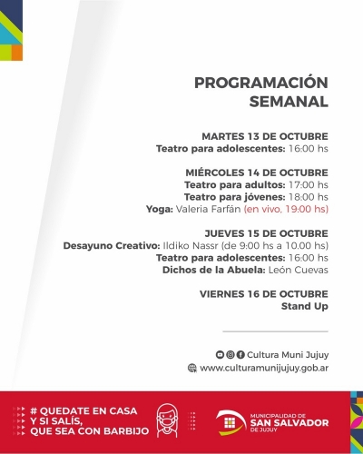 Talleres virtuales para toda la familia