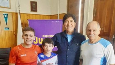Apoyo a gimnastas para el Sudamericano de trampol&iacute;n