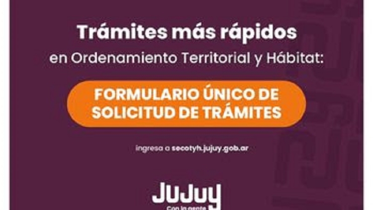 Ordenamiento Territorial: nuevo formulario &uacute;nico para solicitar tr&aacute;mites