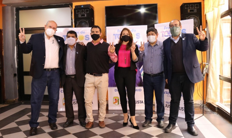 Rub&eacute;n Rivarola acompa&ntilde;&oacute; la presentaci&oacute;n de candidatos en San Pedro