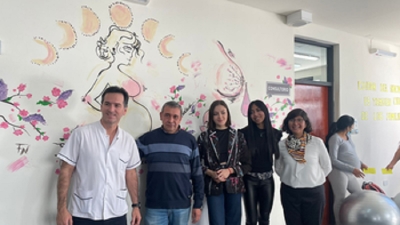 Parto Respetado: se inaugur&oacute; el mural de "Maternidad"