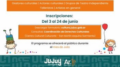 Convocatoria para los colectivos art&iacute;sticos