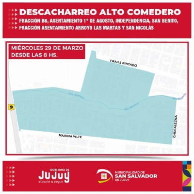 Nuevo operativo de descacharreo B&deg; Alto Comedero