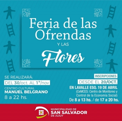Inscripciones abiertas para participar de la &ldquo;feria de las flores y las ofrendas&rdquo;