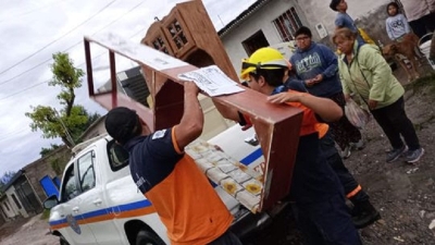 El Gobierno de la Provincia asiste a damnificados por las intensas lluvias