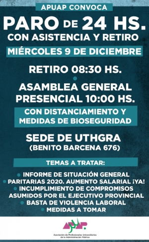 Profesionales mantienen estado de alerta realizaran paro de 24 horas el pr&oacute;ximo mi&eacute;rcoles 9/12