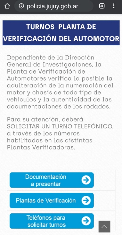 Turnos para la verificaci&oacute;n del automotor