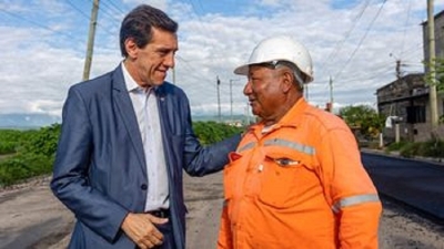 Iniciaron las obras de repavimentaci&oacute;n del tramo Bajo La Vi&ntilde;a- Alto La Vi&ntilde;a de la RP 56