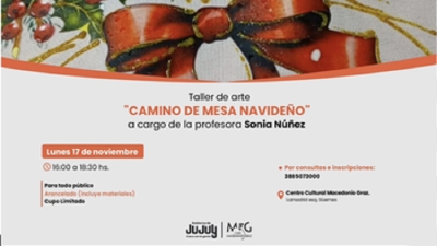 Taller "Camino de Mesa Navide&ntilde;o" invita a preparar la mesa para las fiestas con arte y creatividad