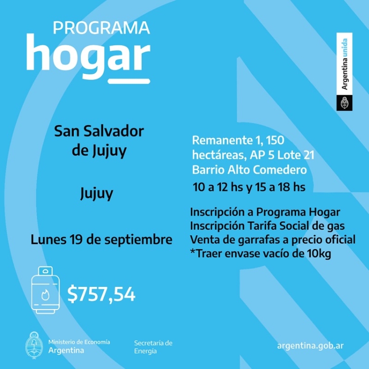 Leila Chaher gestion&oacute; operativos del Programa Hogar para Jujuy