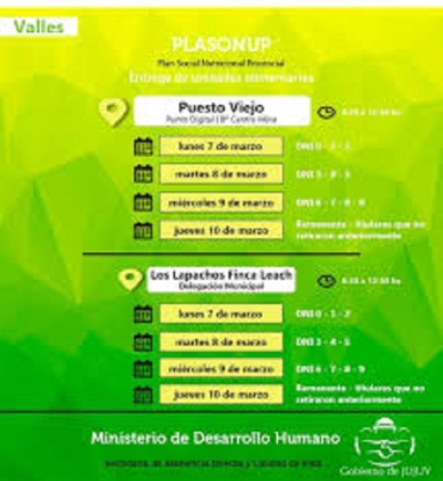 Programa "Comer en Casa"