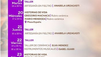 Contin&uacute;an los talleres artesanales en plaza Espa&ntilde;a