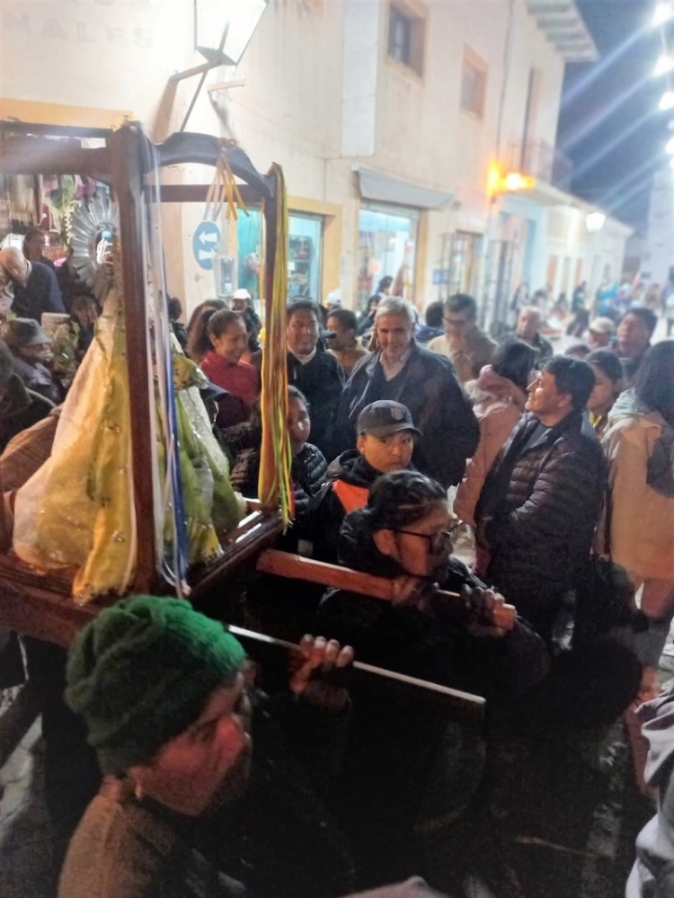 Haquim recibi&oacute; en Humahuaca a la sagrada imagen de la Virgen de Copacabana de Cuchillaco