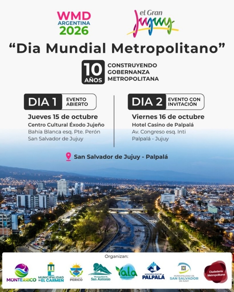 Jujuy ser&aacute; sede del D&iacute;a Mundial Metropolitano 2026 con una jornada abierta al p&uacute;blico