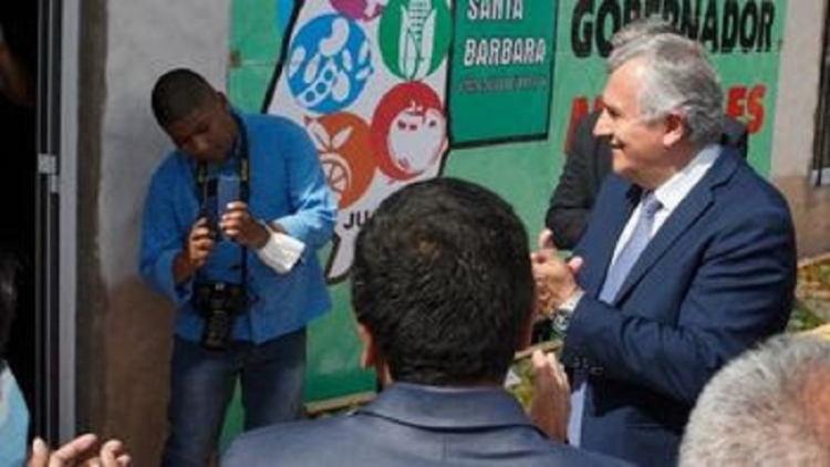 En Palma Sola el gobernador celebr&oacute; las Fiestas Patronales