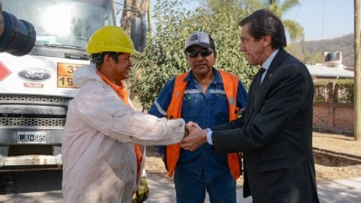 Sadir supervis&oacute; las obras de repavimentaci&oacute;n en ruta 4