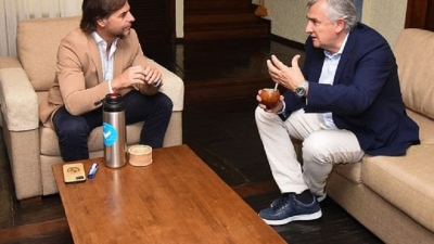 Morales se reuni&oacute; con el presidente Lacalle Pou