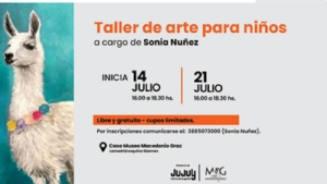 Taller de arte para ni&ntilde;os en la Casa Macedonio Graz