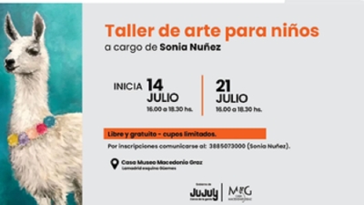 Taller de arte para ni&ntilde;os en la Casa Macedonio Graz
