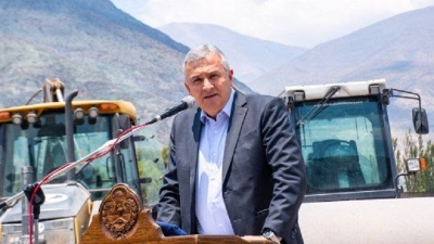 Morales puso en marcha obras de seguridad h&iacute;drica en Purmamarca