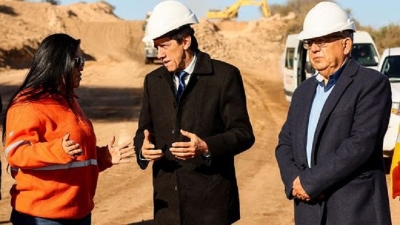 Sadir visit&oacute; las obras reactivadas de la Ruta 34