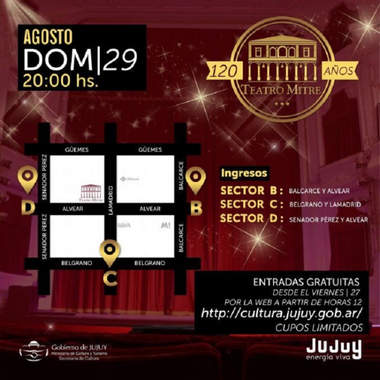 Adelantan la adquisici&oacute;n de entradas para asistir al Aniversario del Teatro Mitre