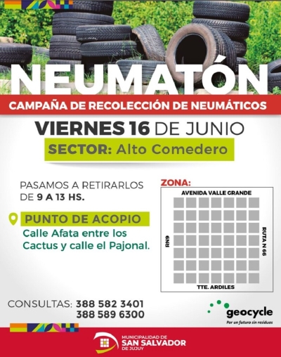 El &ldquo;Neumat&oacute;n&rdquo; llegar&aacute; al barrio Alto Comedero el viernes 16