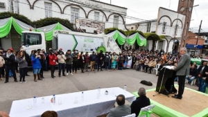 Morales entreg&oacute; equipamiento para la gesti&oacute;n de residuos