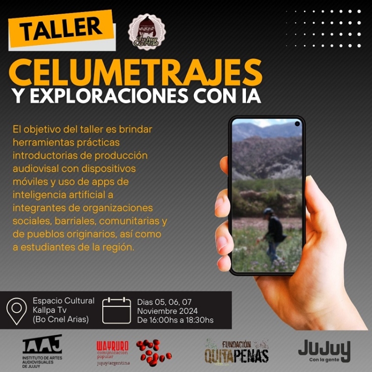 Taller gratuito de &ldquo;Celumetrajes y exploraciones con IA&rdquo;
