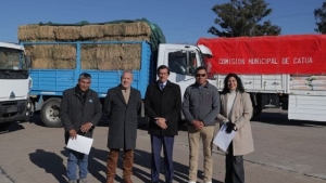 Sadir entreg&oacute; forraje y le&ntilde;a a la comunidad de Catua