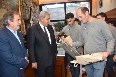 Integrantes del equipo JP carrera del TC presentaron su saludo protocolar al vicegobernador