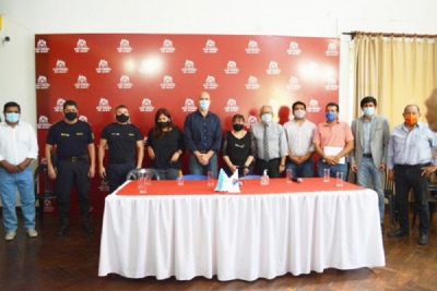 Meyer y los jefes de la regional de San Pedro se reunieron con intendentes y comisionados