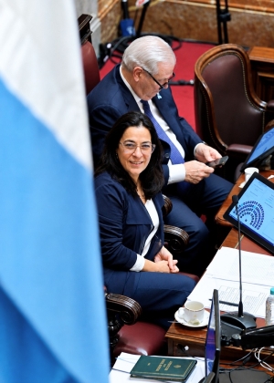Carolina Mois&eacute;s ejerce la vicepresidencia de la Naci&oacute;n