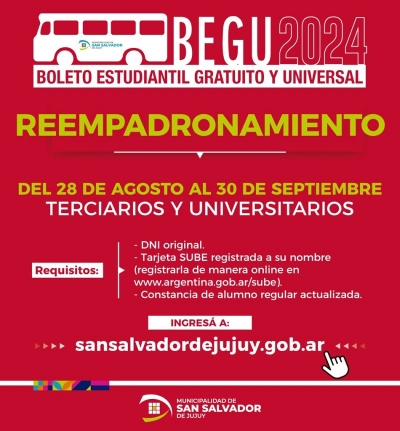 Municipio habilit&oacute; Reempadronamiento del BEGU