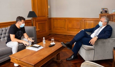 Morales recibi&oacute; al Intendente de Perico
