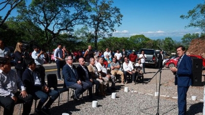 Sadir inaugur&oacute; oficialmente la pavimentaci&oacute;n de la Ruta 56